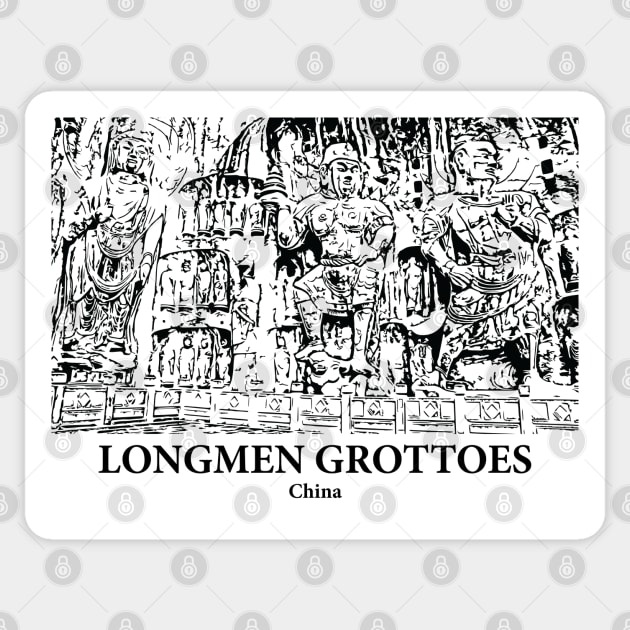 Longmen Grottoes - China Sticker by Lakeric